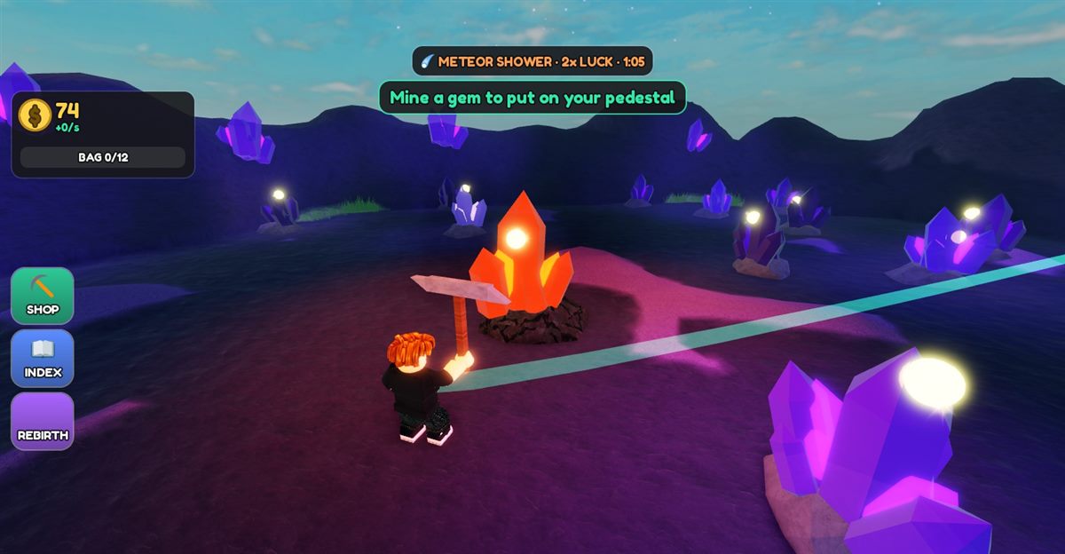 Meteor crystal in the Void Rift