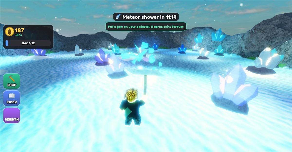 Mining a crystal